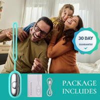 Calmiora Core package contents with USB-C cable, straps and 30-day guarantee — view 7